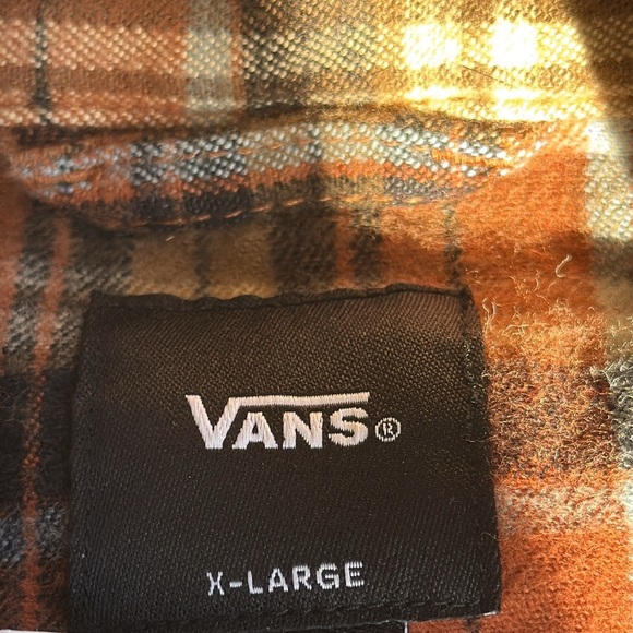 Vans Flannel Jacket Orange and Black - Picture 5 of 5